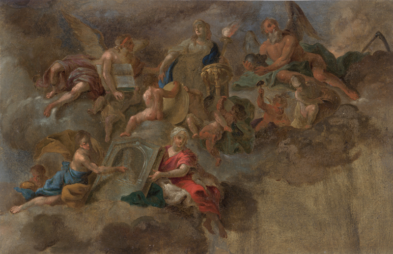 Lot 6043, Auction 127, Gran, Daniel - Werkstatt, Allegorie der Geschichte und Vorsichtigkeit