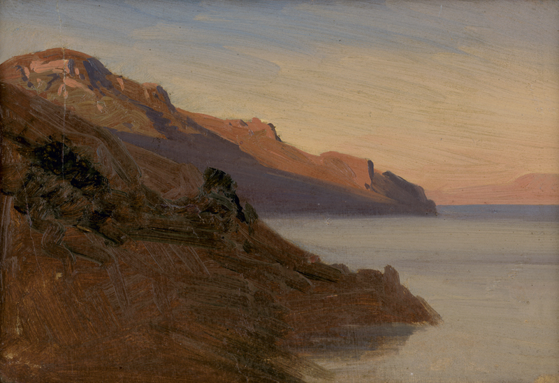 Lot 6071, Auction 127, Fries, Bernhard, Abendstimmung an der süditalienischen Küste