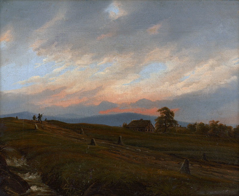 Lot 6115, Auction 127, Kummer, Carl Robert, Sonnenuntergang wohl in Nordböhmen