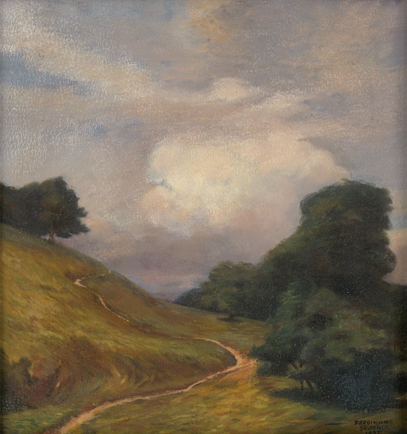 Lot 6189, Auction 127, Brunner, Ferdinand, Sommerlandschaft mit Feldweg
