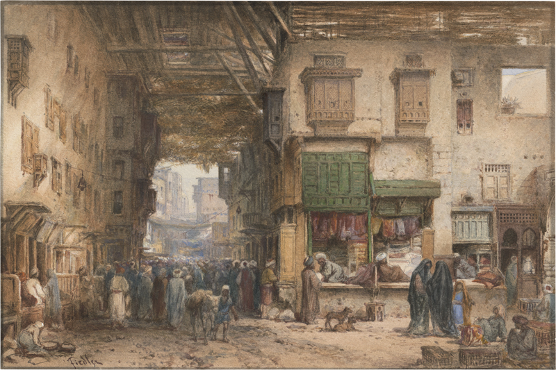 Lot 6342, Auction 127, Fiedler, Bernhard, Im Souk in Kairo