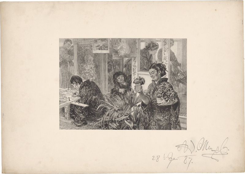 Lot 6416, Auction 127, Menzel, Adolph von - nach, Japanischer Stickkünstler