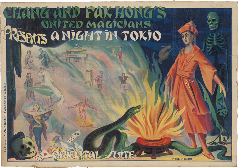 Lot 6428, Auction 127, Spanisch, um 1930. Chang and Fak Hong’s United Magicians presents a Night in Tokio