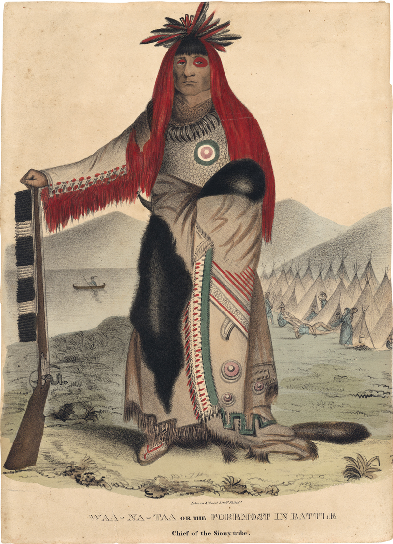 Lot 6452, Auction 127, Lewis, James Otto, Waa-Na-Taa or the Foremost in Battle / Chief of the Sioux tribe