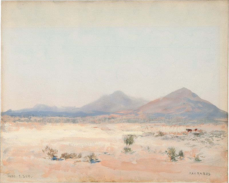 Lot 6453, Auction 127, Rabes, Max, Wüstenlandschaft in Texas