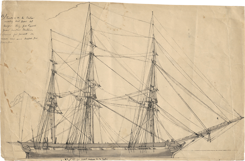 Lot 6633, Auction 127, Dahl, Carl, Zweimastschoner im Hafen; Dreimastfregatte am Kai