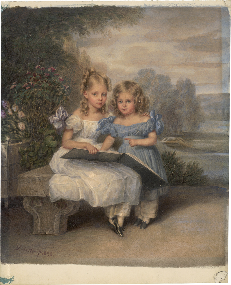 Lot 6637, Auction 127, Dietler, Johann Friedrich, Die Geschwister Ernestine und William Huber