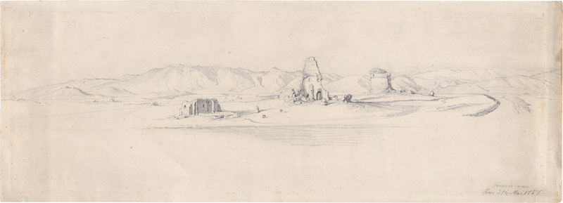 Lot 6664, Auction  127, Papperitz, Gustav Friedrich, Torre di Schiavi und weitere Ruinen an der Via Prenestina bei Rom