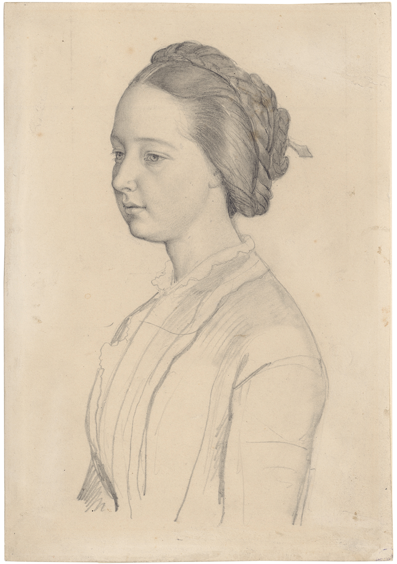 Lot 6693, Auction 127, Wasmann, Friedrich, Portrait einer jungen Frau mit Flechtfrisur