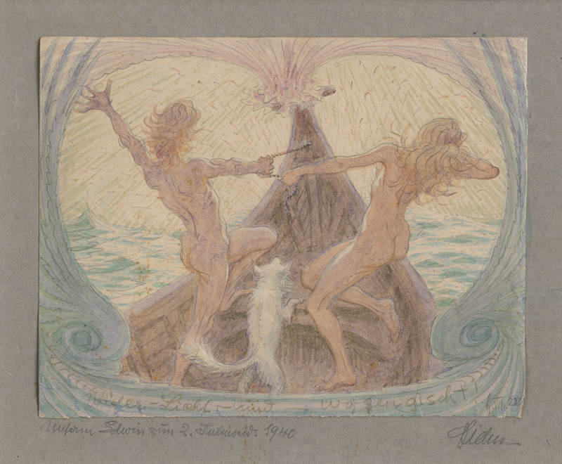 Lot 6727, Auction 127, Fidus, "Wider-Licht und Wogengischt"