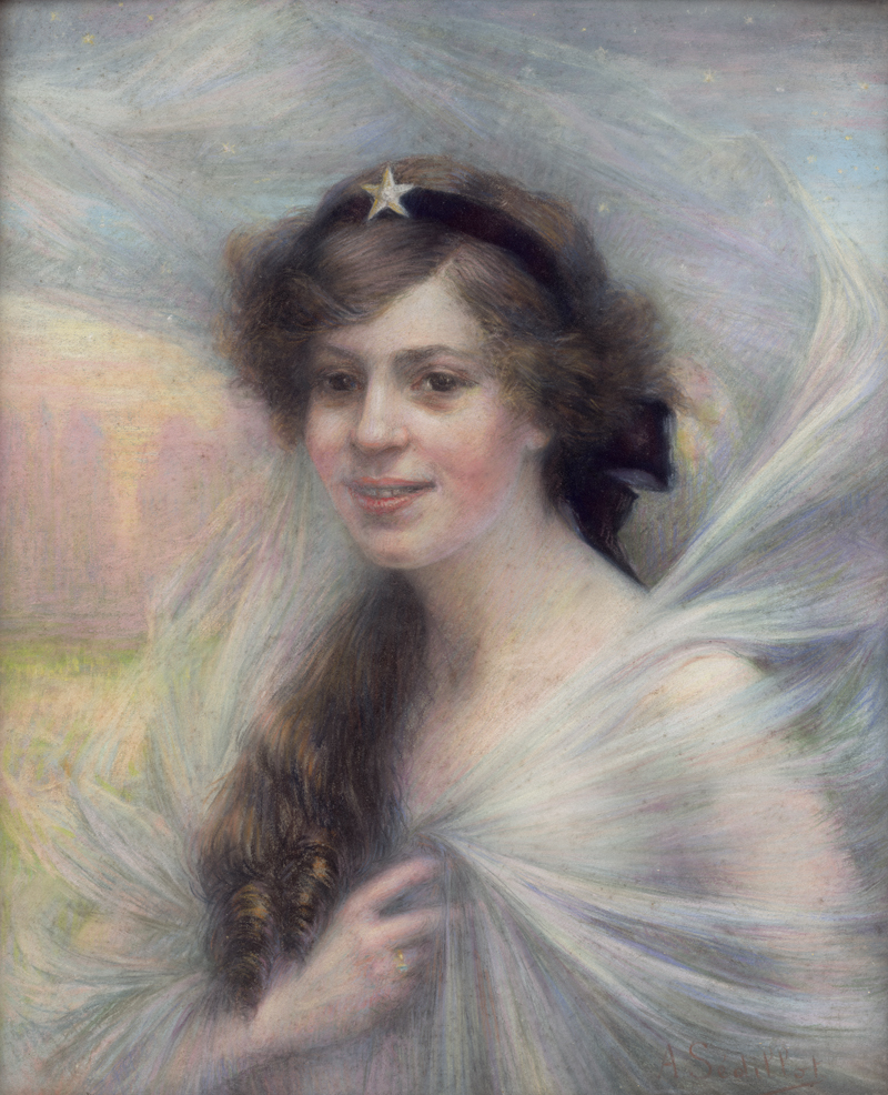 Lot 6742, Auction 127, Sedillot, Anna, Junge Frau im Sternengewand
