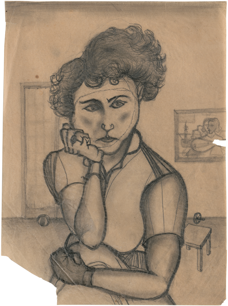 Lot 6912, Auction 127, Rainer, Arnulf, Bildnis Maria Lassnig