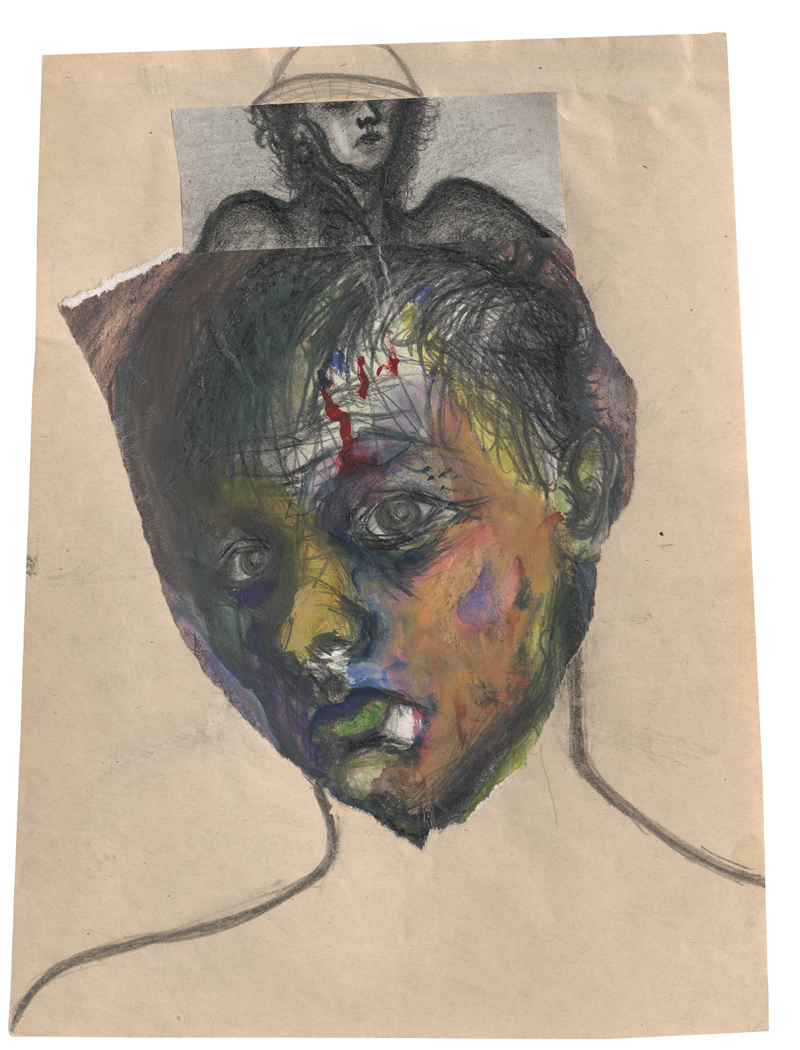 Lot 6916, Auction 127, Rainer, Arnulf, Gesicht, darüber junge Frau stehend