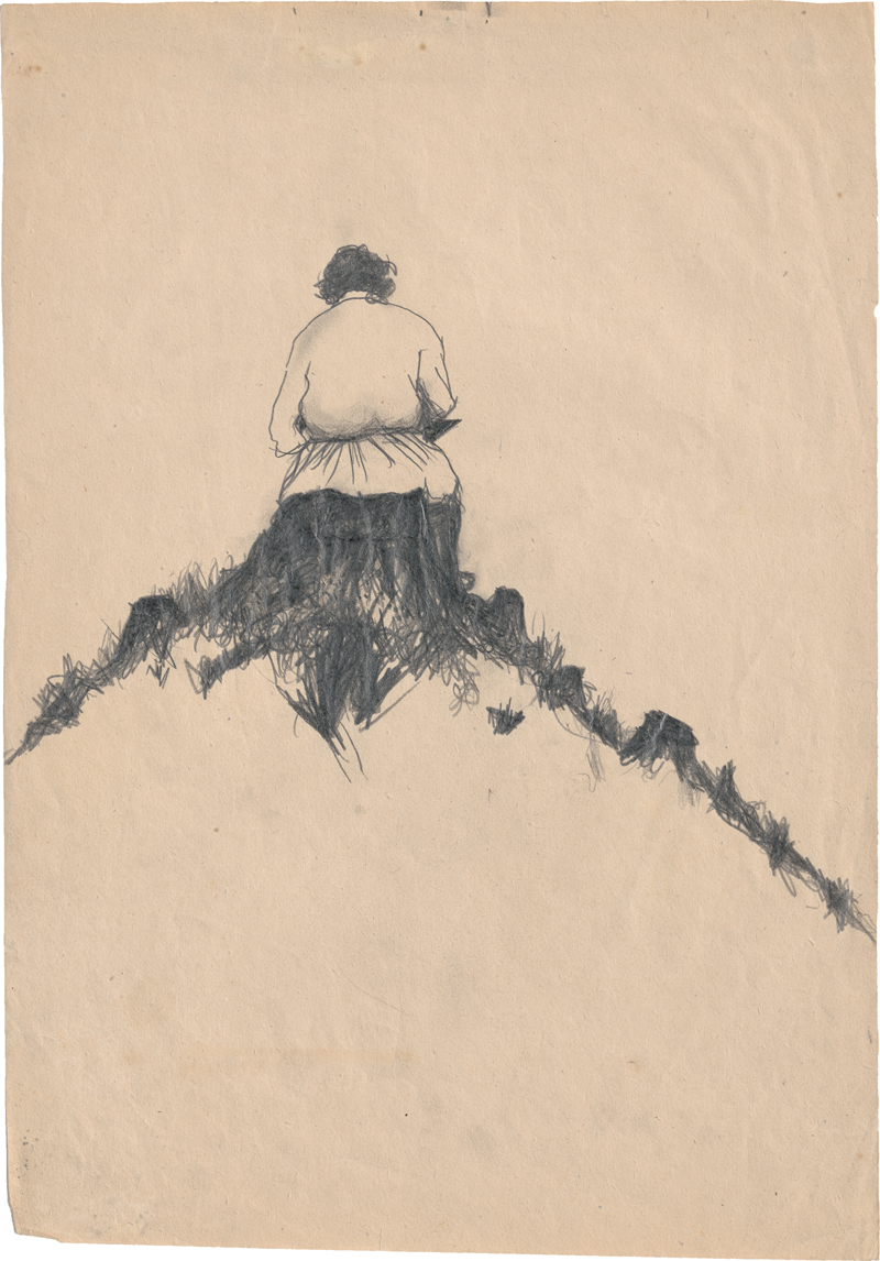 Lot 6932, Auction 127, Rainer, Arnulf, Rückenfigur auf Anhöhe