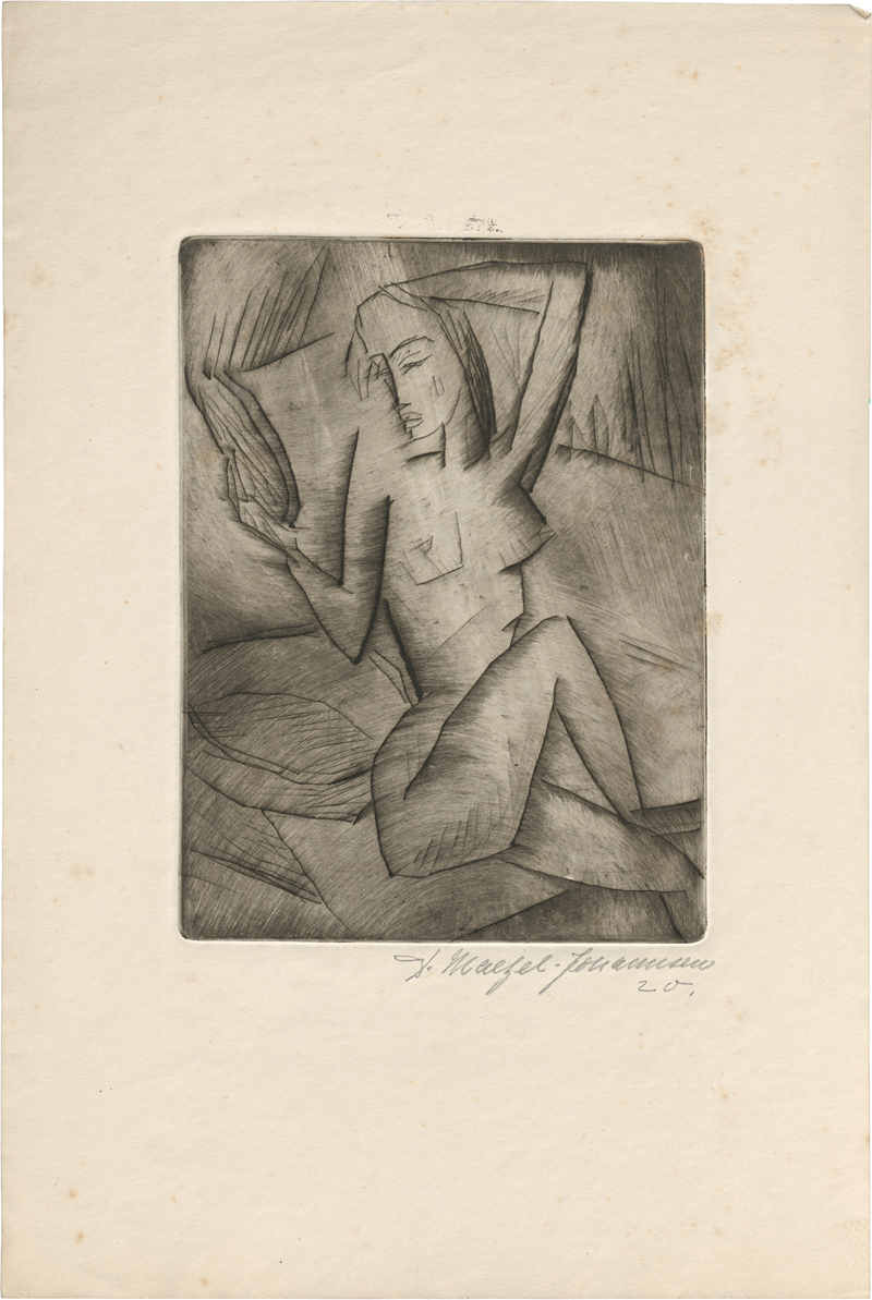 Lot 7058, Auction 127, Maetzel-Johannsen, Dorothea, Akt mit Handspiegel