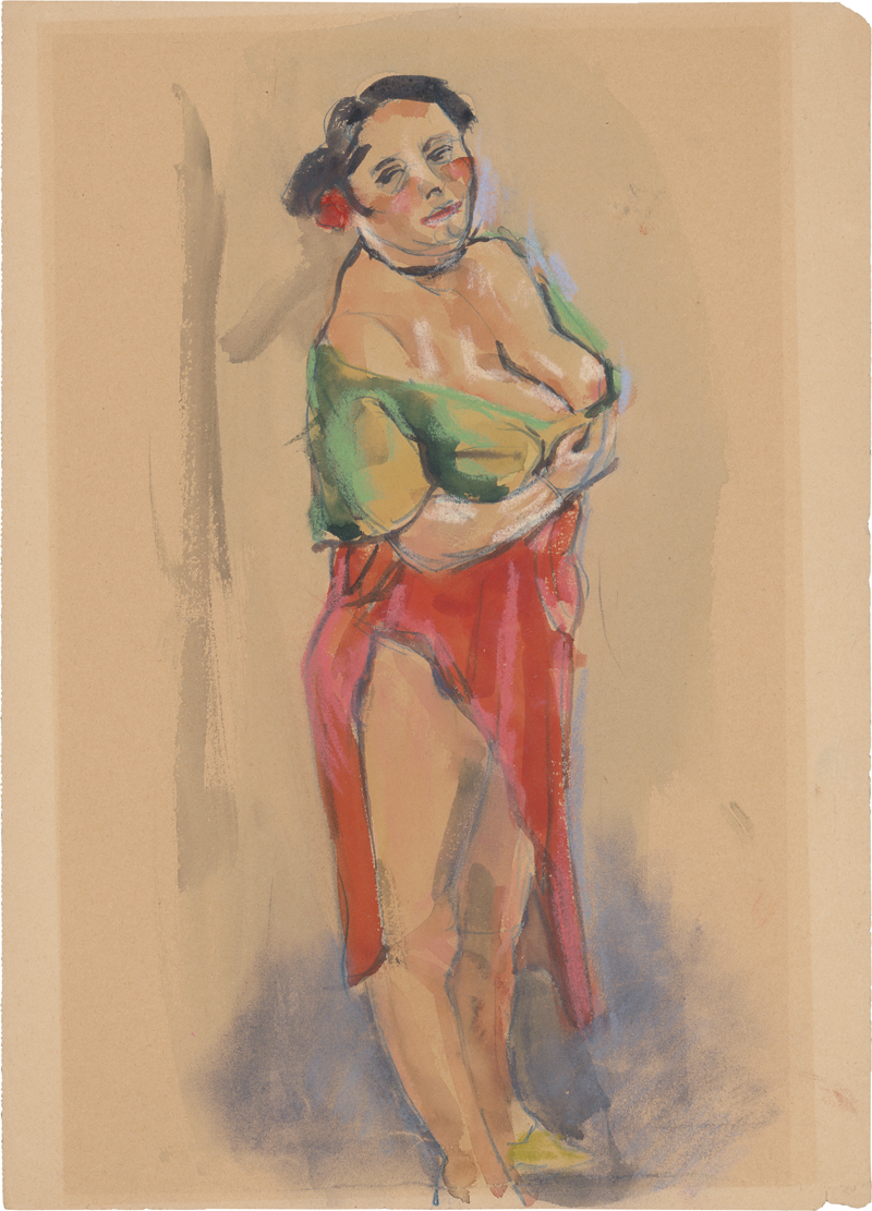 Lot 7126, Auction 127, Tappert, Georg, Stehende mit geschlitztem Rock