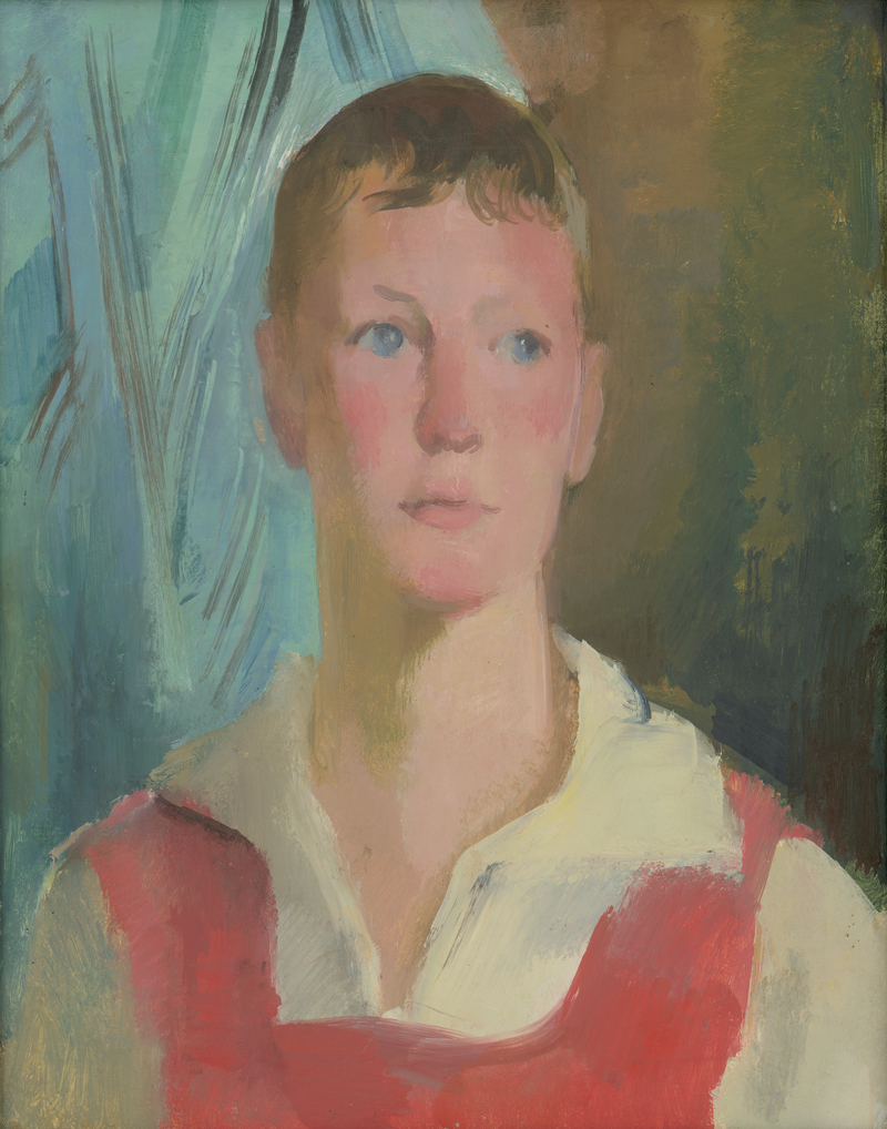 Lot 7138, Auction 127, Jacobi, Rudolf, Brustbild eines Knaben in roter Weste