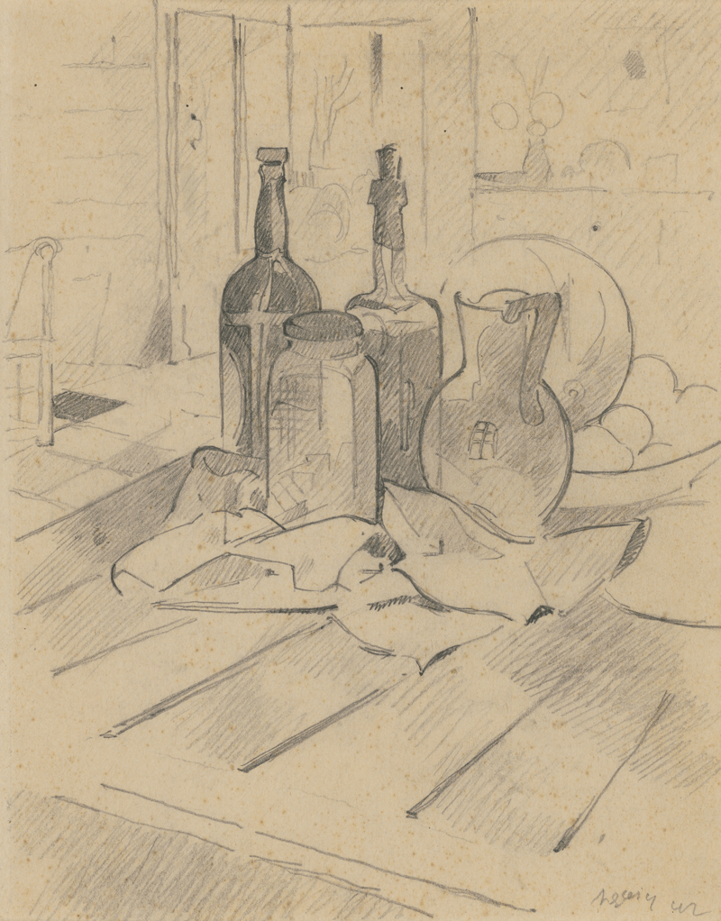 Lot 7146, Auction 127, Gleizes, Albert, Deux bouteilles, un bocal et un pichet