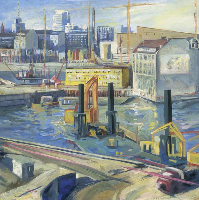 Lot 7262, Auction 127, Kuwertz, Evelyn, Baustelle Potsdamer Platz mit dem Weinhaus Huth