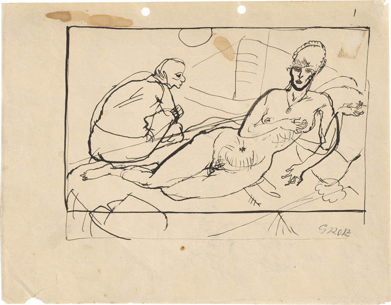Lot 8033, Auction 127, Grosz, George, Paar auf der Couch