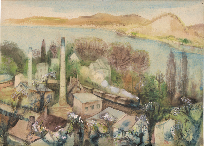 Lot 8059, Auction 127, Kuhfuss, Paul, Rüdersdorfer See mit Kalkwerk
