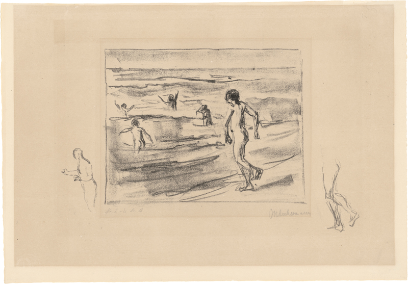 Lot 8068, Auction 127, Liebermann, Max, Badende Jungen