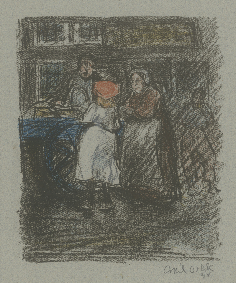 Lot 8092, Auction 127, Orlik, Emil, Muschelverkäufer, Rotterdam