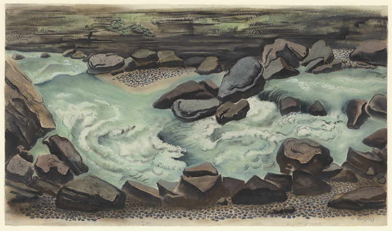 Lot 8181, Auction 127, Breusing, Ima, Steiniges Ufer