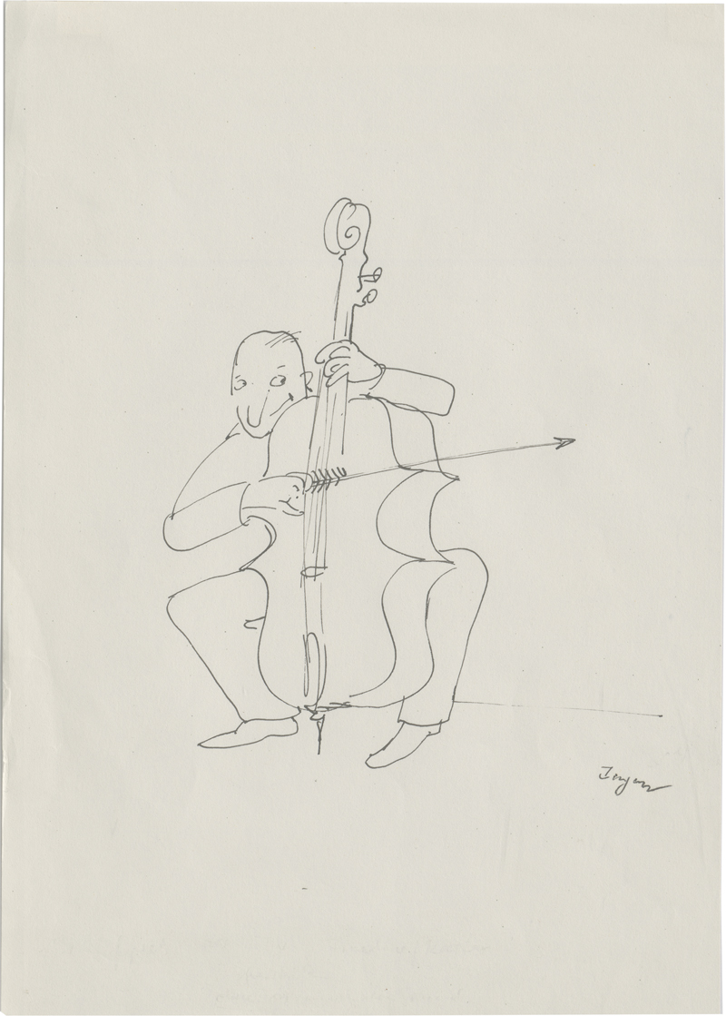 Lot 8304, Auction 127, Ungerer, Tomi, Am Kontrabass